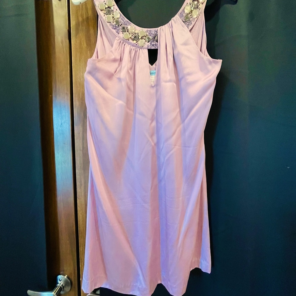 MARCIANO LAVENDER SILK DRESS - SIZE SMALL